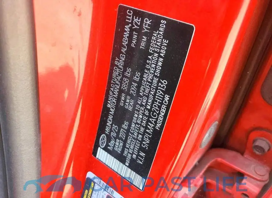 5NPLM4AG2PH119136# 12