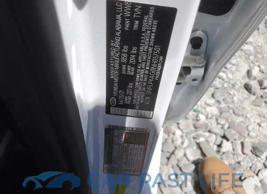 5NPLP4AG0NH057501# 13