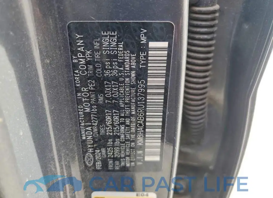 KM8HACAB6RU137995# 13