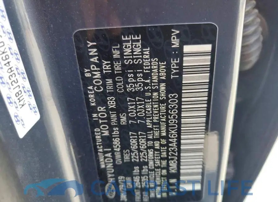 KM8J23A46KU956303# 13