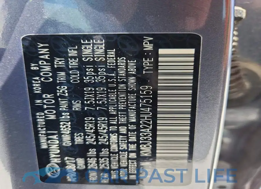 KM8J33A22HU475159# 13