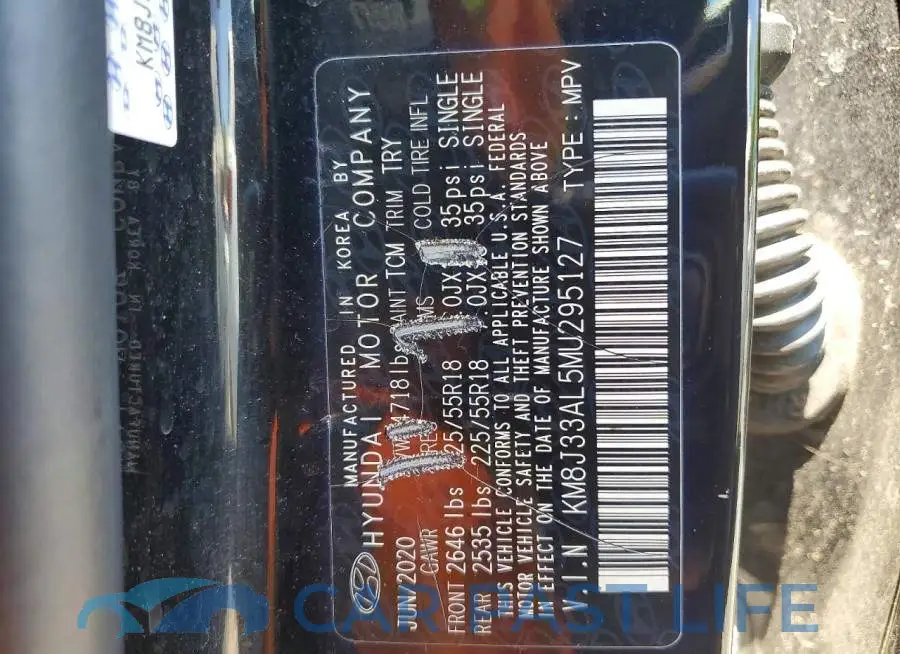 KM8J33AL5MU295127# 13