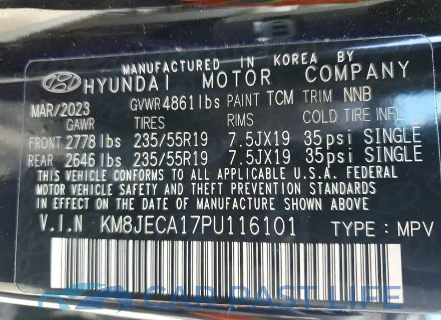 KM8JECA17PU116101# 14