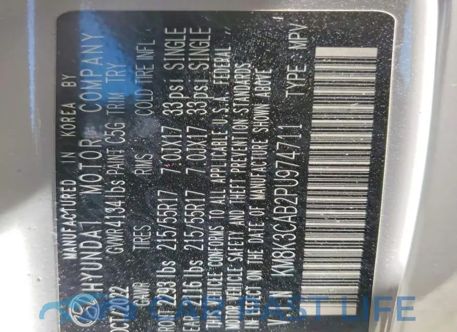KM8K3CAB2PU974711# 12