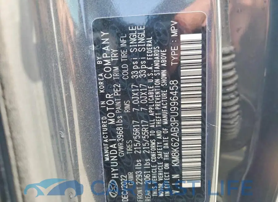 KM8K62AB3PU996458# 13