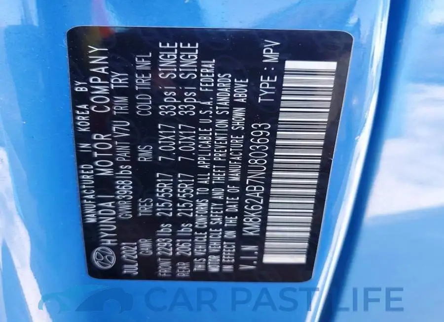KM8K62AB7NU803693# 13