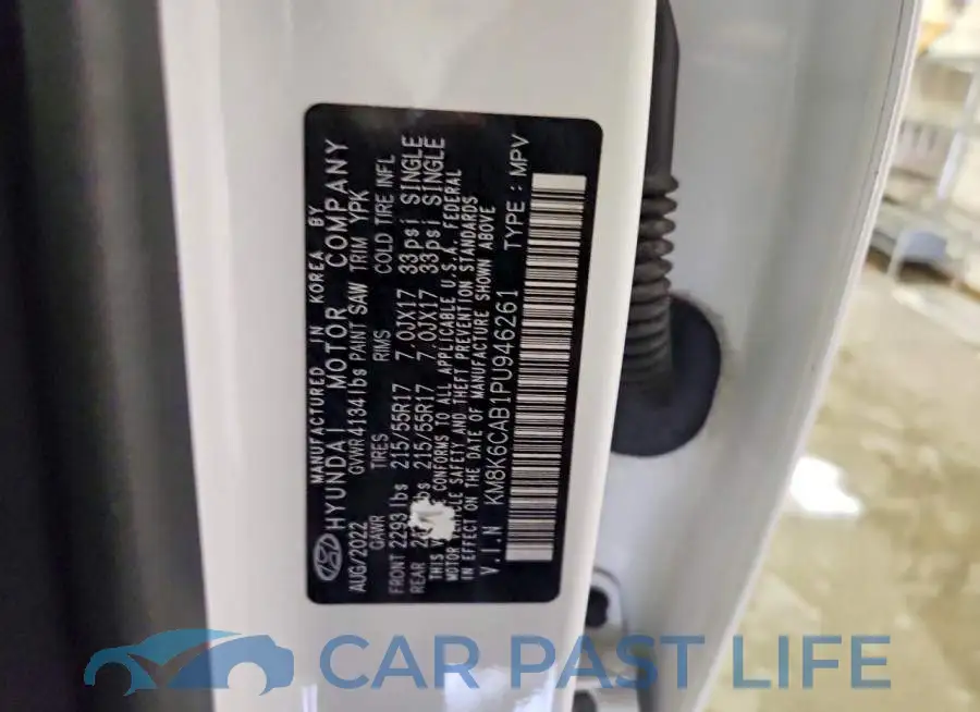 KM8K6CAB1PU946261# 13
