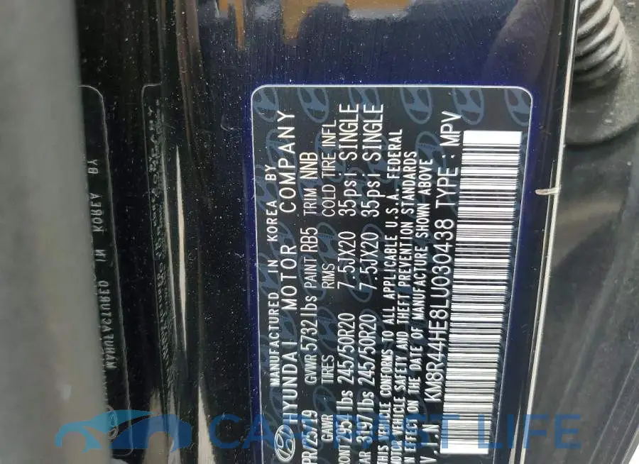 KM8R44HE8LU030438# 13
