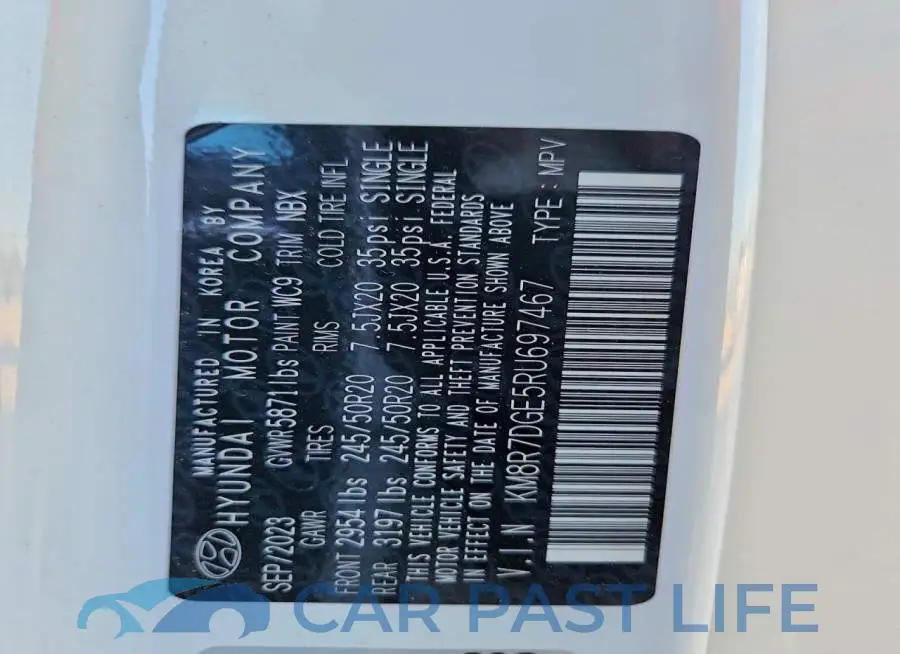 KM8R7DGE5RU697467# 14
