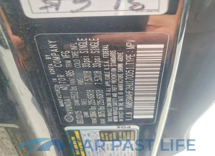 KM8SM4HF2HU170051# 13
