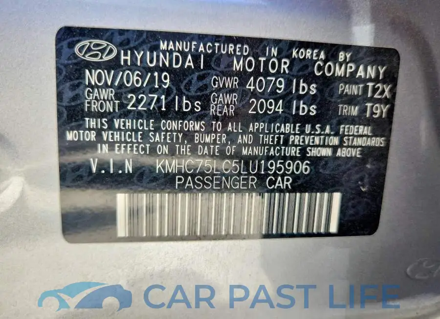 KMHC75LC5LU195906# 12