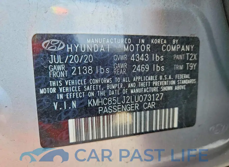 KMHC85LJ2LU073127# 13