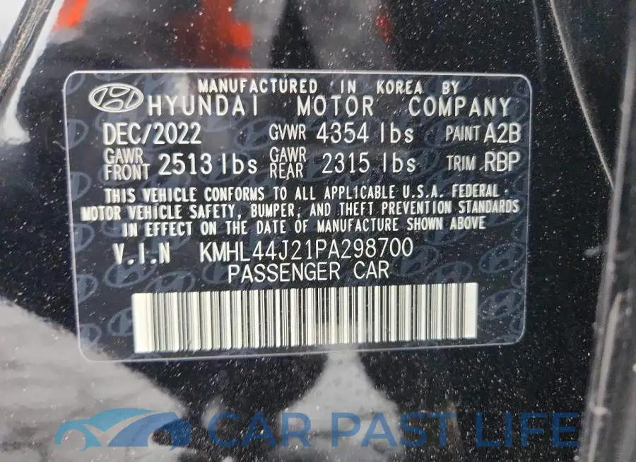 KMHL44J21PA298700# 12