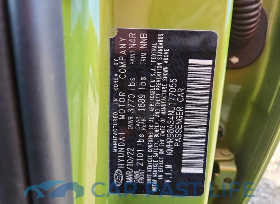 KMHRB8A34NU177056# 12