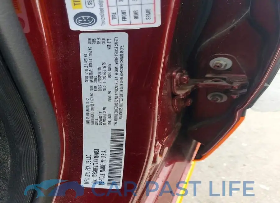 1C6SRFJT2NN167083# 12