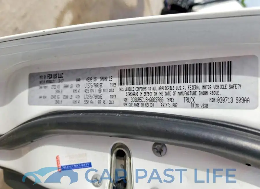 3C6UR5CL5HG663766# 12