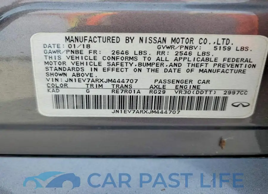 JN1EV7ARXJM444707# 12