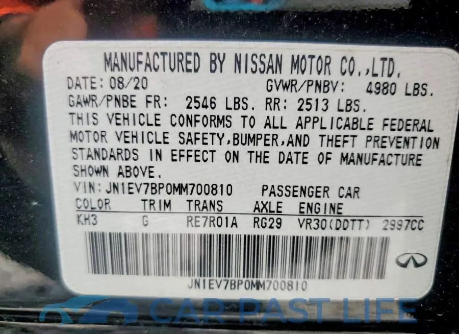 JN1EV7BP0MM700810# 13