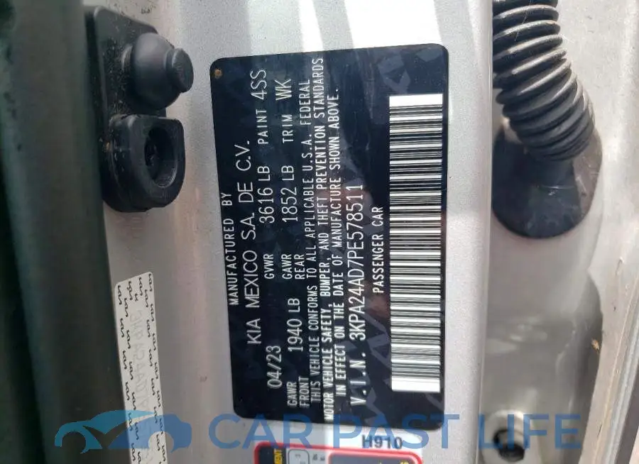 3KPA24AD7PE578511# 12