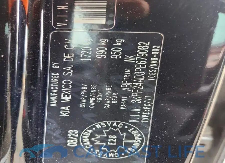 3KPF24AD3PE679082# 12