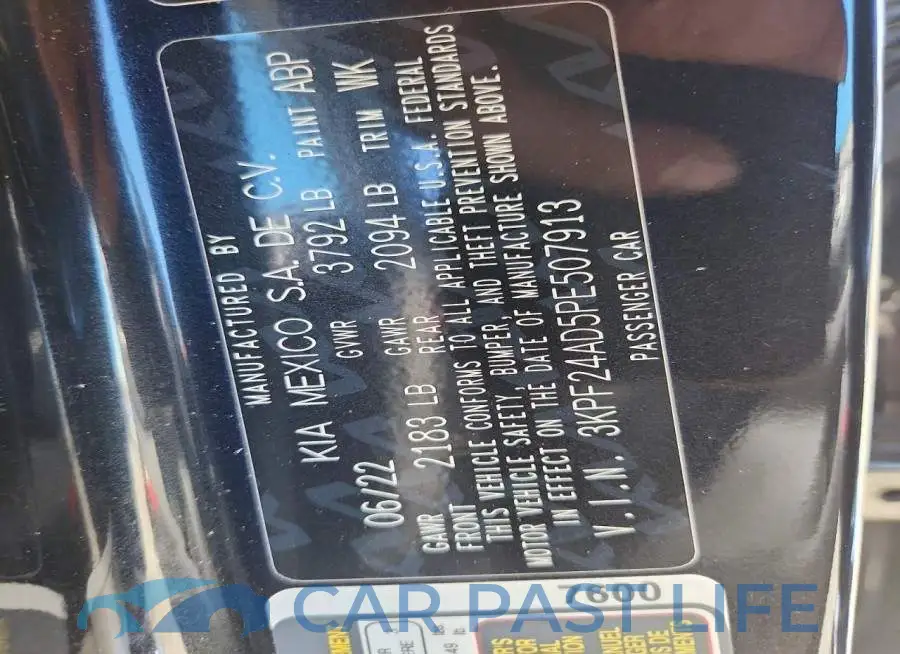 3KPF24AD5PE507913# 12