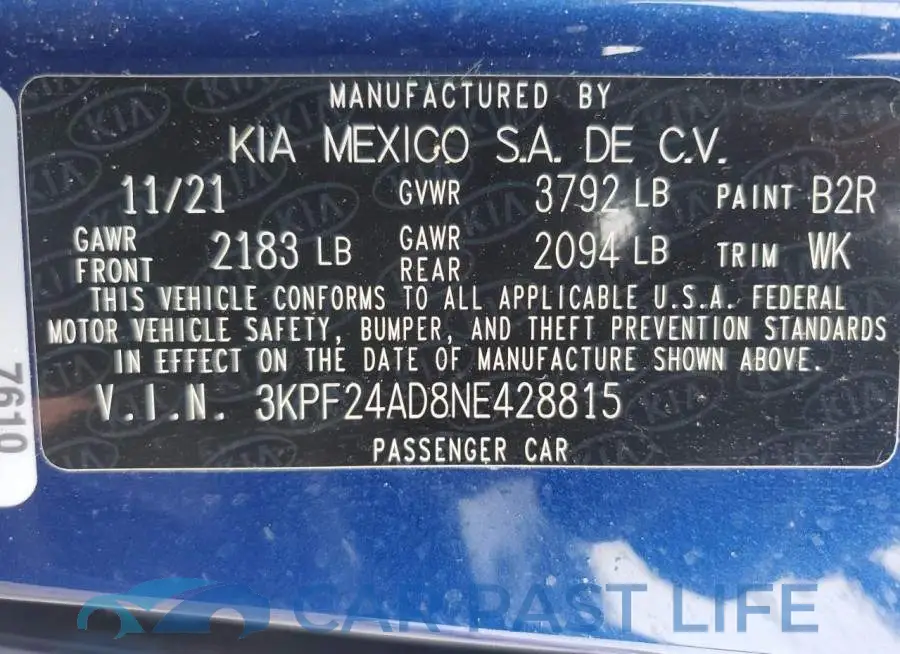 3KPF24AD8NE428815# 12