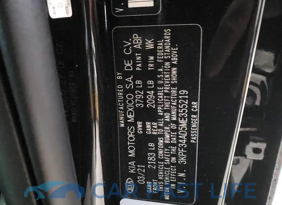 3KPF34AD5ME355219# 12