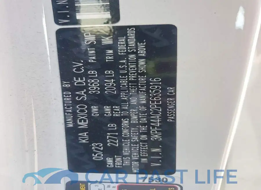 3KPF44AC2PE635916# 13