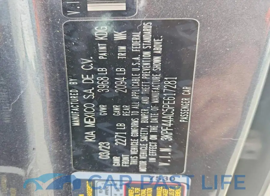 3KPF44AC5PE617281# 12