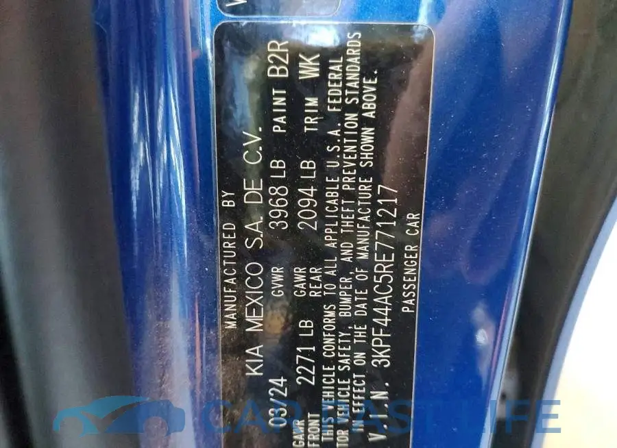 3KPF44AC5RE771217# 12