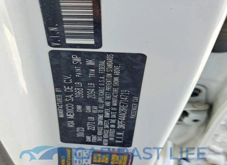 3KPF44AC8RE714719# 12