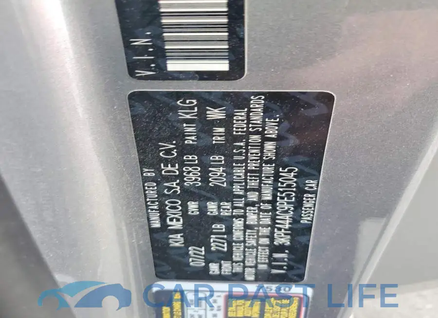 3KPF44AC9PE515045# 12