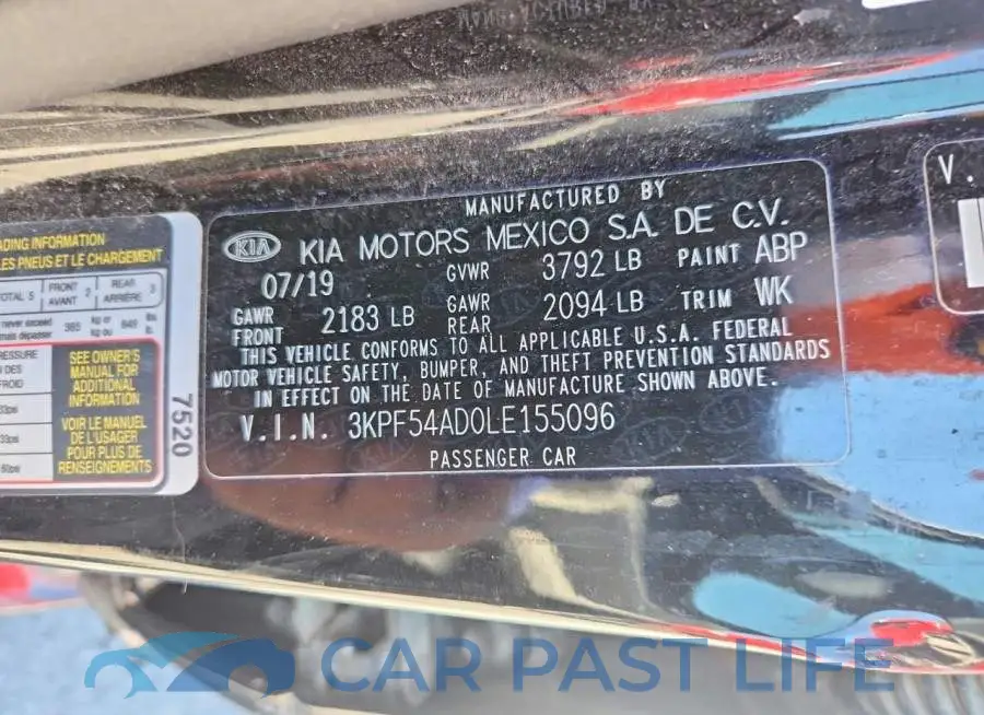 3KPF54AD0LE155096# 12
