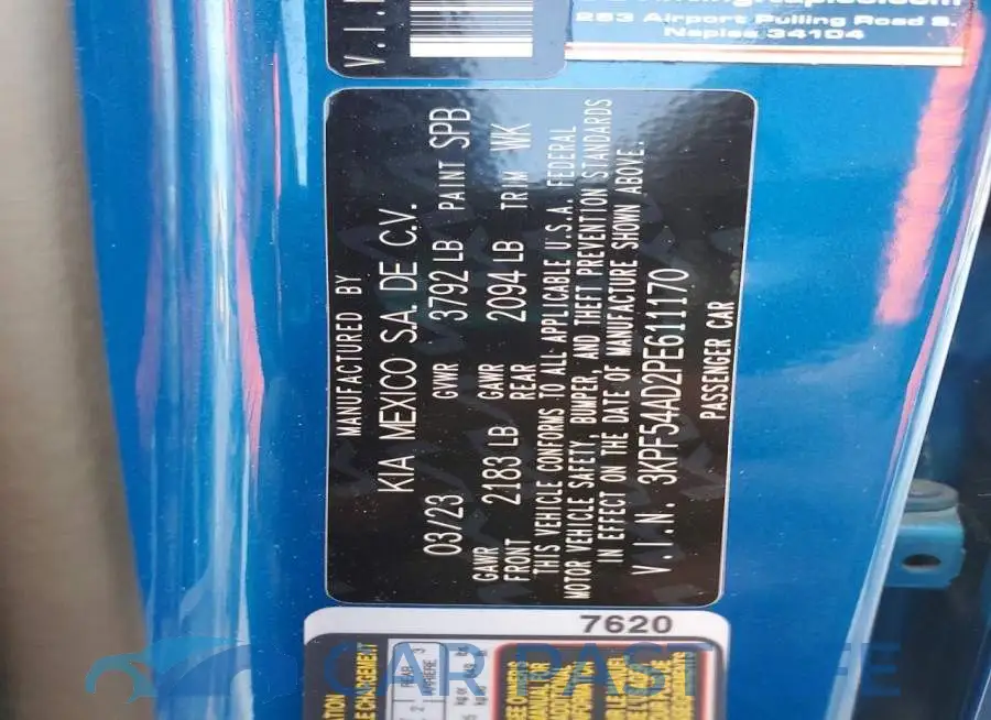 3KPF54AD2PE611170# 13