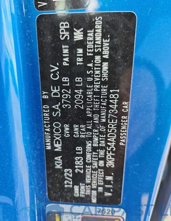 3KPF54AD5RE734481# 13