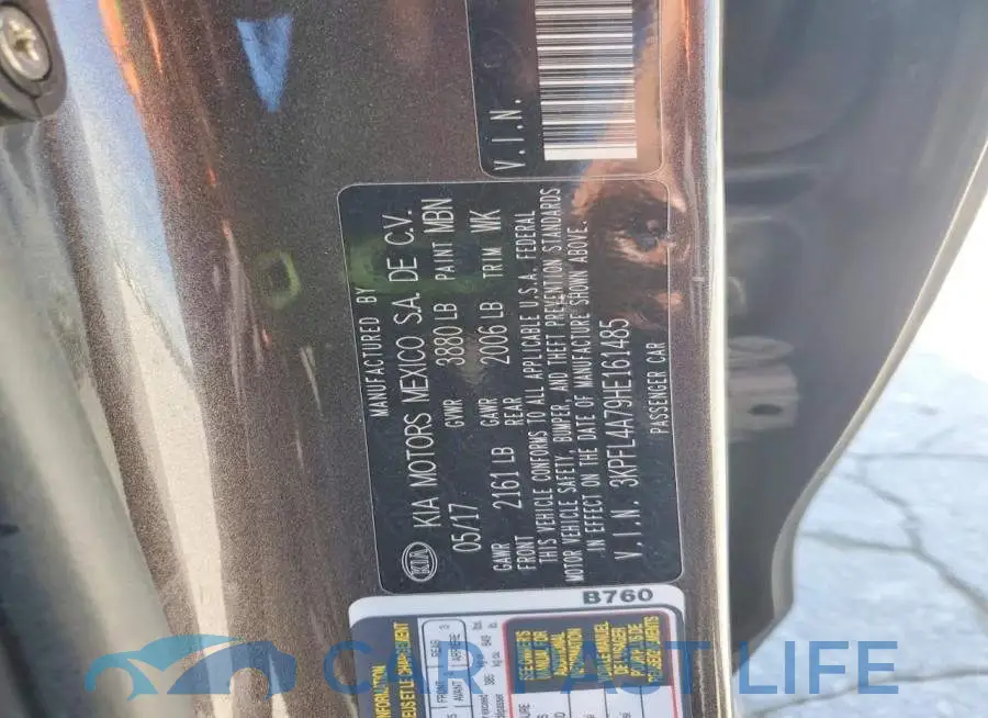 3KPFL4A79HE161485# 12
