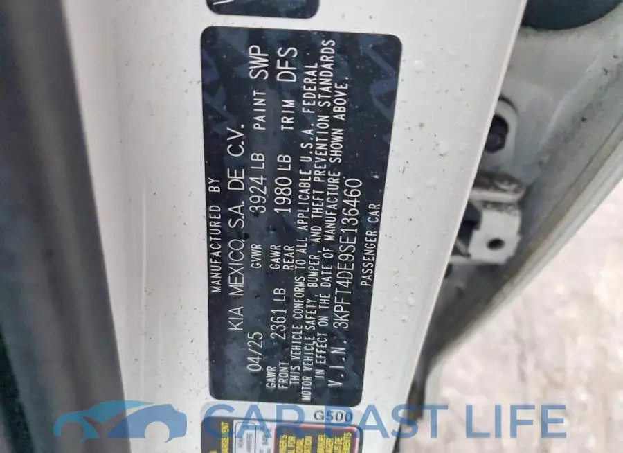 3KPFT4DE9SE136460# 12