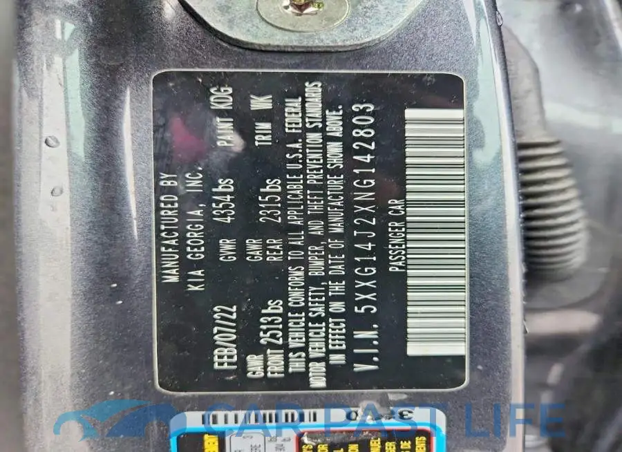 5XXG14J2XNG142803# 13