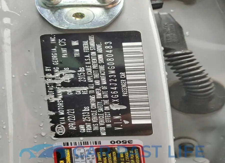 5XXG64J23MG080483# 13