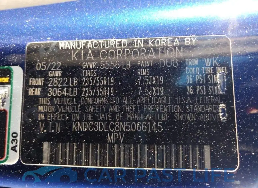 KNDC3DLC8N5066145# 13
