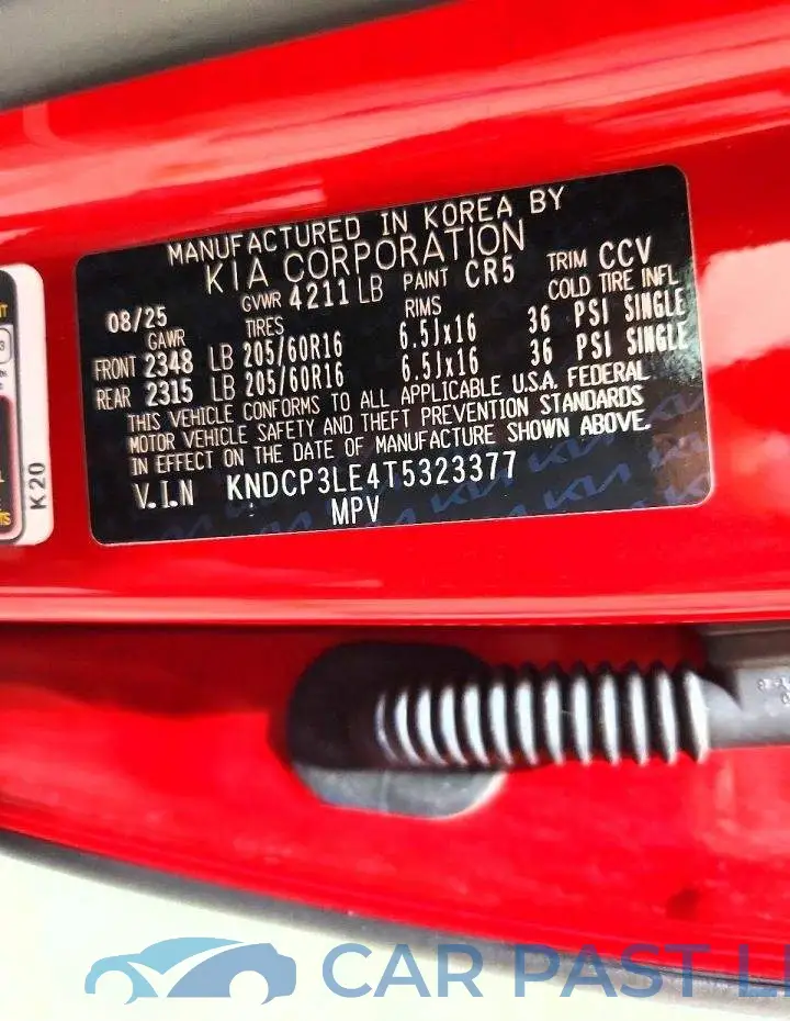 KNDCP3LE4T5323377# 13