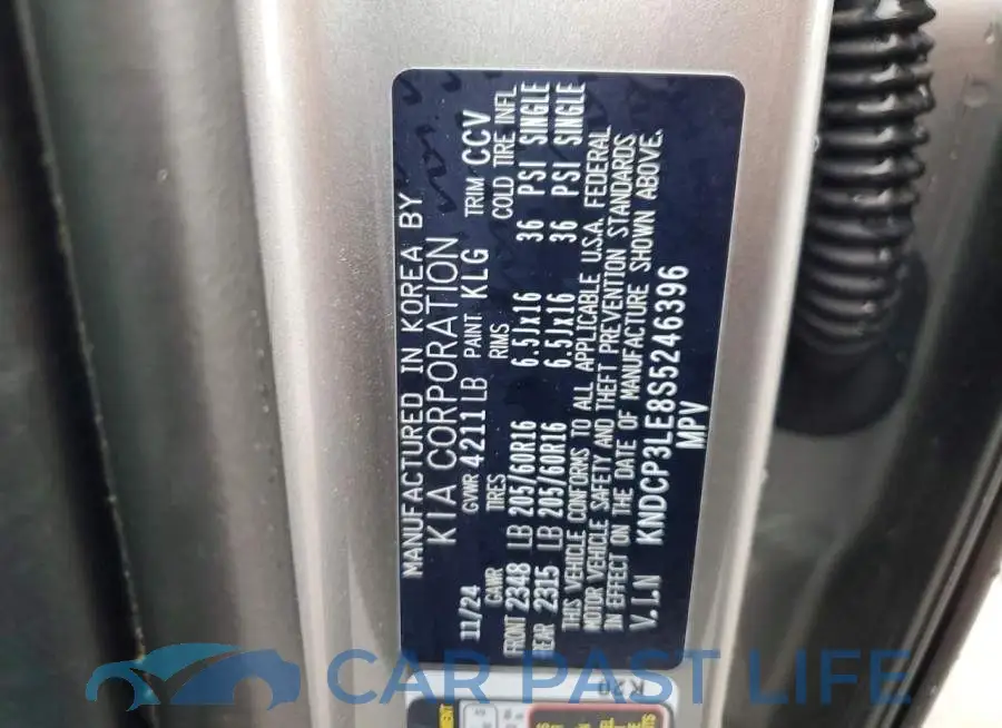 KNDCP3LE8S5246396# 14