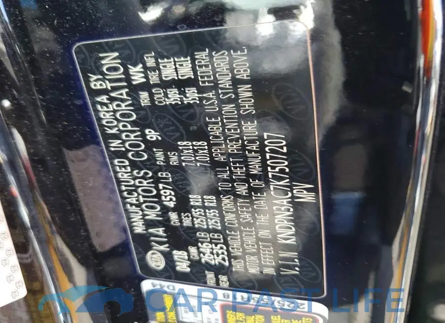 KNDPN3AC7K7507207# 13