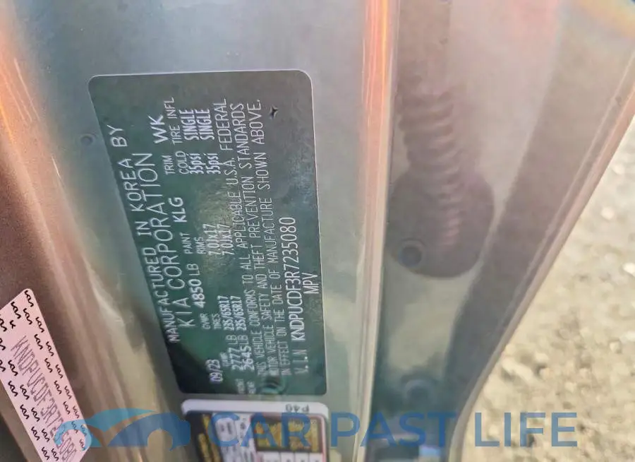 KNDPUCDF3R7235080# 12