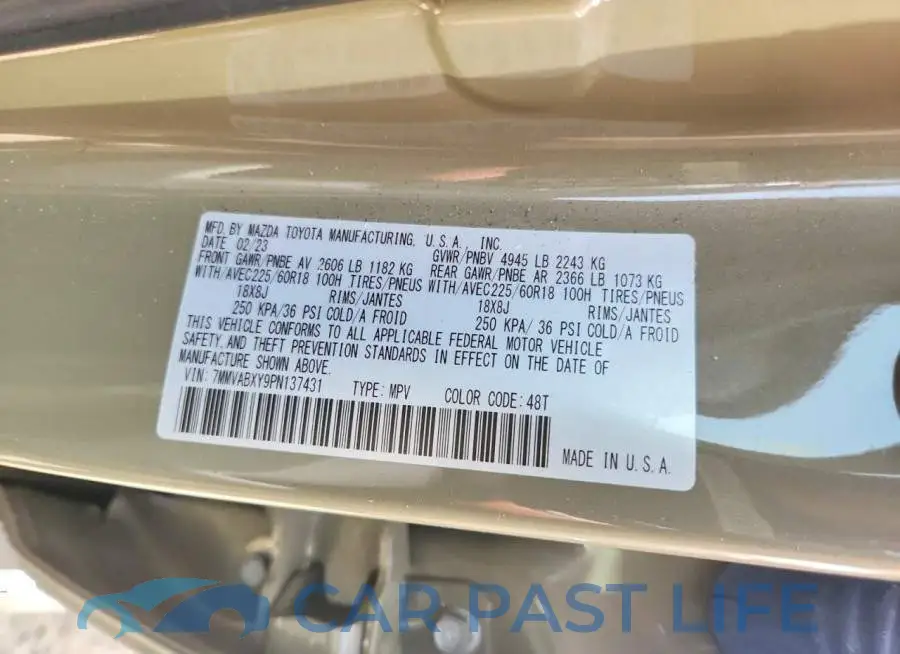 7MMVABXY9PN137431# 13