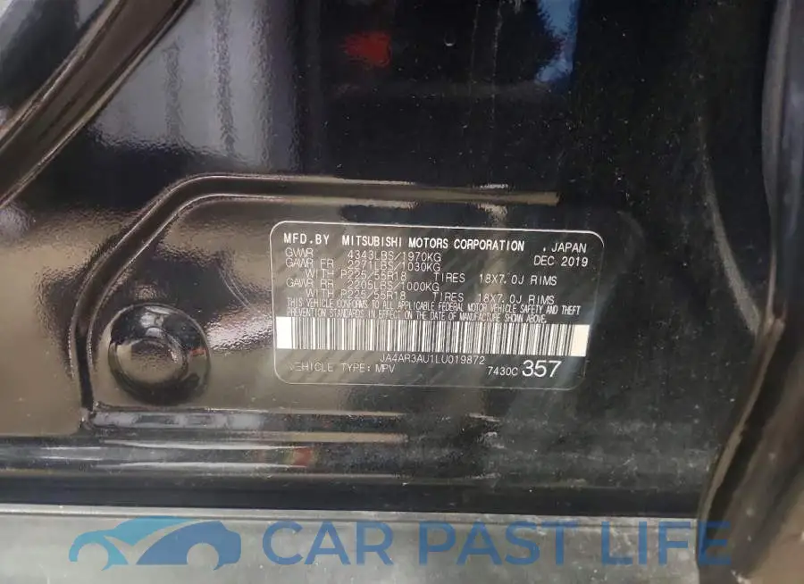 JA4AR3AU1LU019872# 13