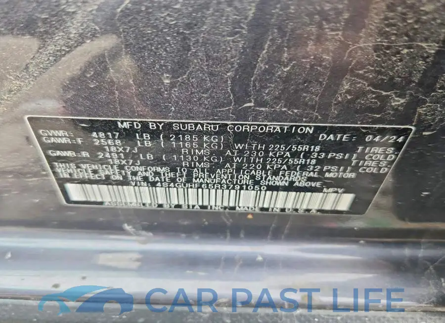 4S4GUHF65R3791050# 13