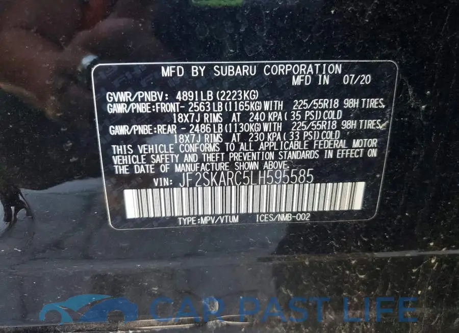 JF2SKARC5LH595585# 12