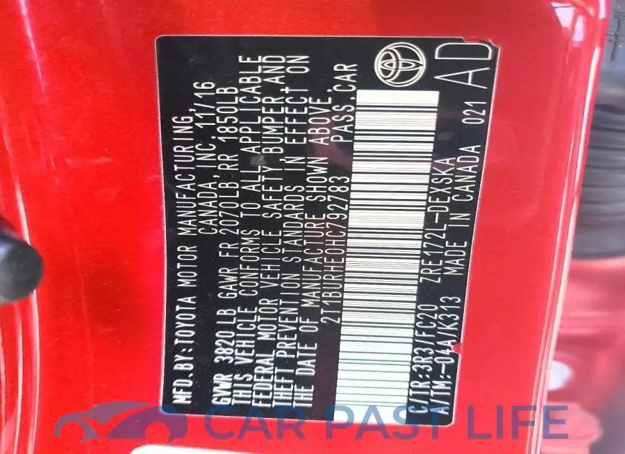 2T1BURHE0HC792783# 13