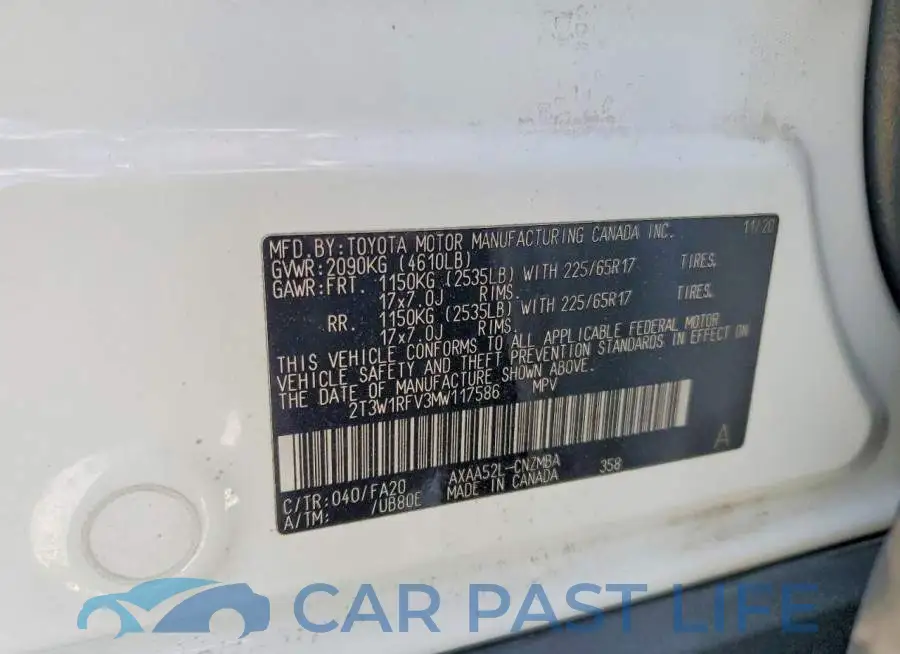 2T3W1RFV3MW117586# 14